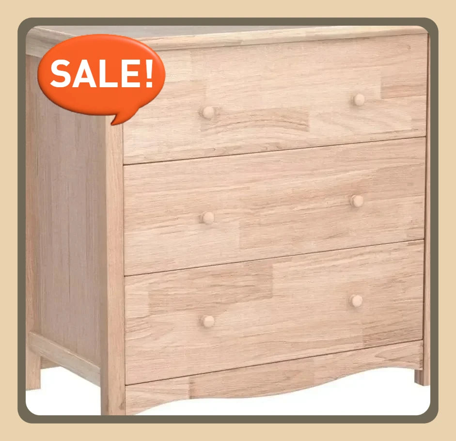 3 drawer dresser with spacious storage natural solid wood farmhouse for bedroom bedroom furniture - united states
