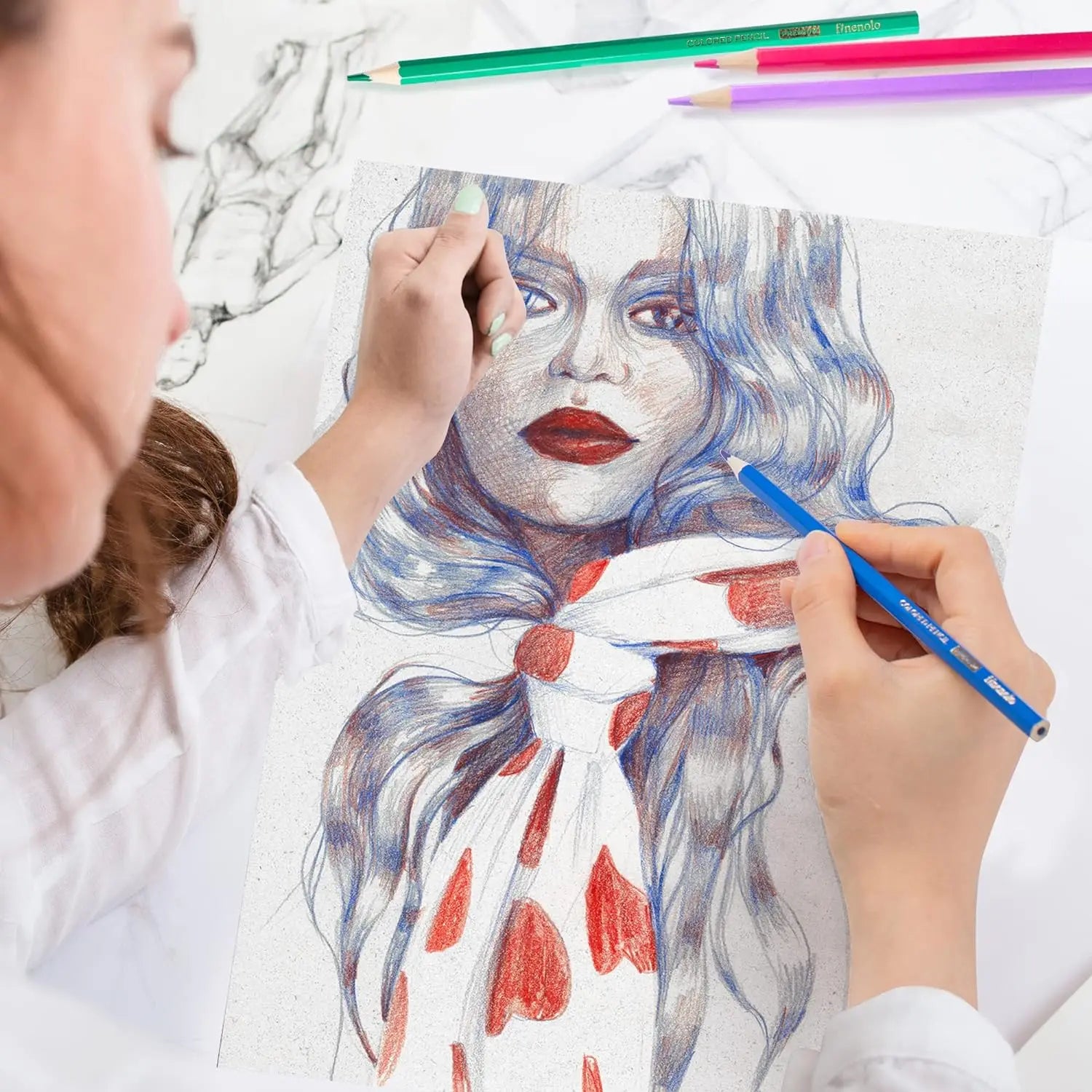 Deli 72 colored pencils for coloring books soft core art drawing artists kids beginners sketching - united states