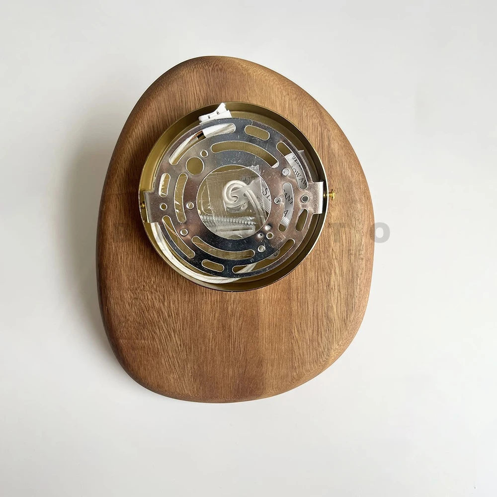 Natural wooden wall lamps home decorations art vintage retro lighting fixtures g4 bedroom living room corridor aside