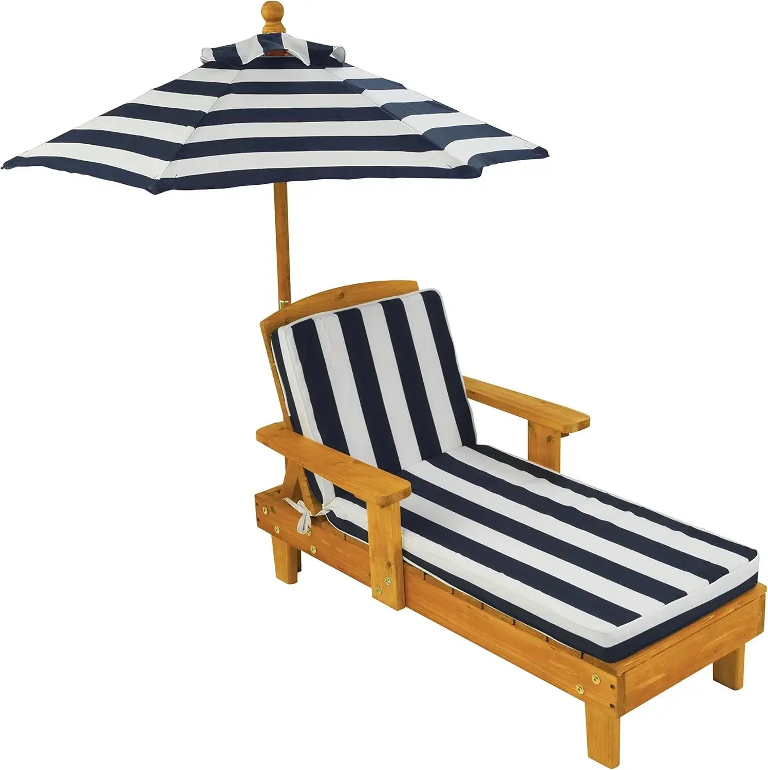 outdoor-wooden-chaise-lounge-backyard-furniture-chair-with-umbrella-and-cushion-for-kids-or-pets-navy-and-white-striped-fabric-1