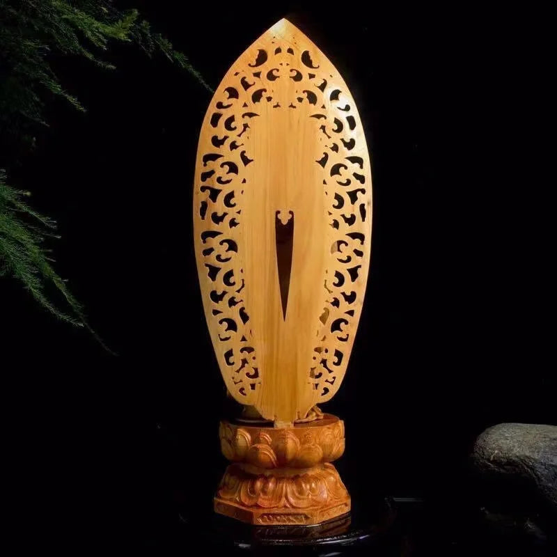 Wooden figure buddha guanyin bodhisattva feng shui statue chinese statues home room office decoration accessories - 1