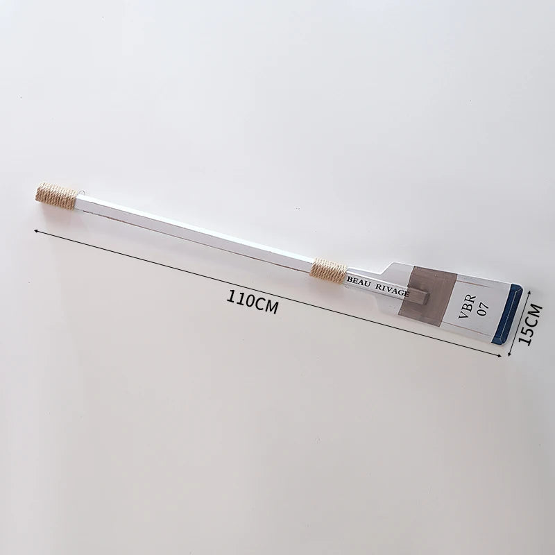 Mediterranean sle decorative boat paddle wall hanging bar vintage wood oar piece window display decor kitchen elf