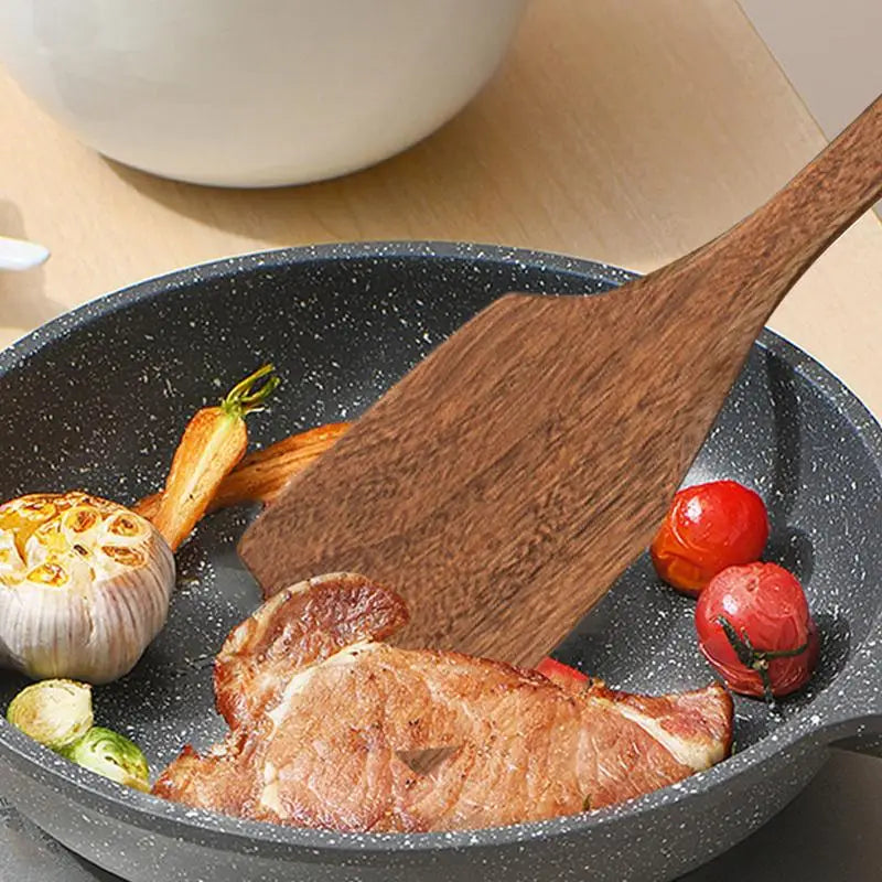 Wooden non-stick scoops natural spatula turner fried shovel kitchen utensils cooking tool for the chef home cook - china