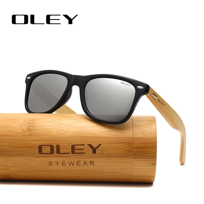 Oley original design bamboo natural wooden handmade sunglasses men polarized eyewear sun glasses for women customizable