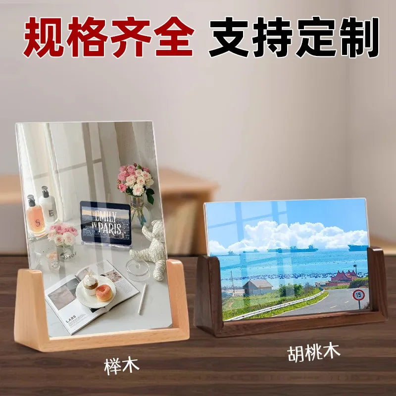 Walnut/beech photo frame 10x15 15x20 20x25cm home decoration wood pictures for party decor commemorative gifts