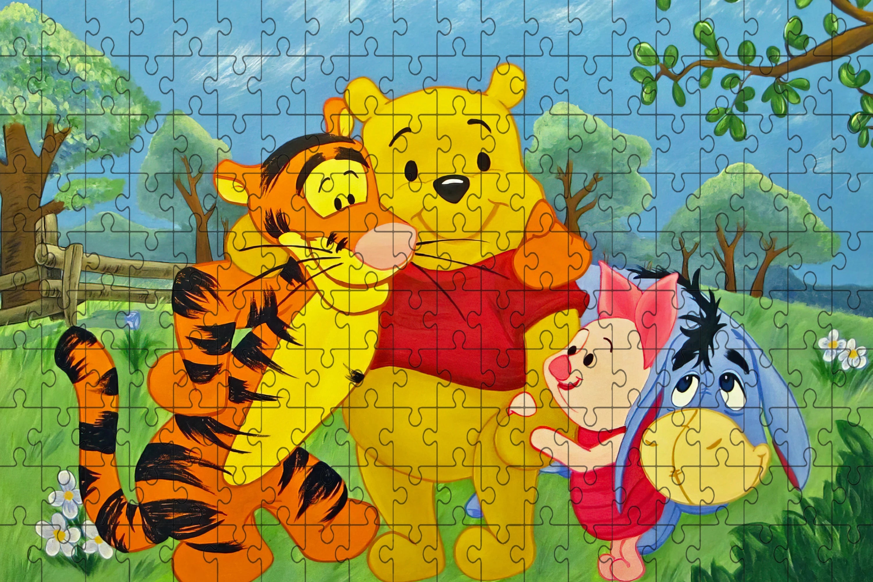 108/200/300/500/1000 pieces disney winnie the pood jigsaw puzzles for adults toys gifts wooden high-quality floor