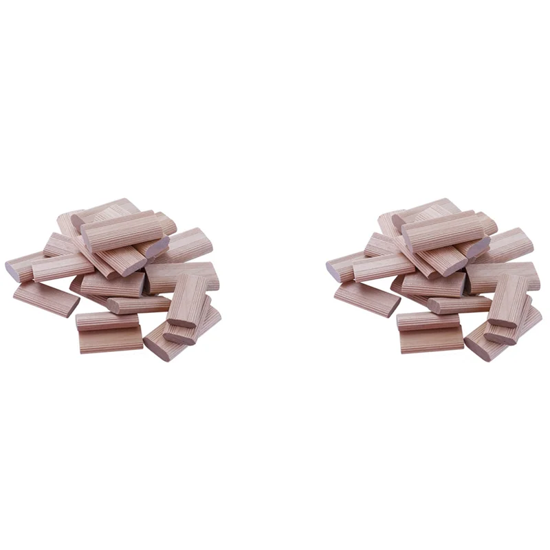 200 pieces of 10mm domino wooden dowel connectors beech wood plugs woodworking furniture splicing - color 200pcs10m