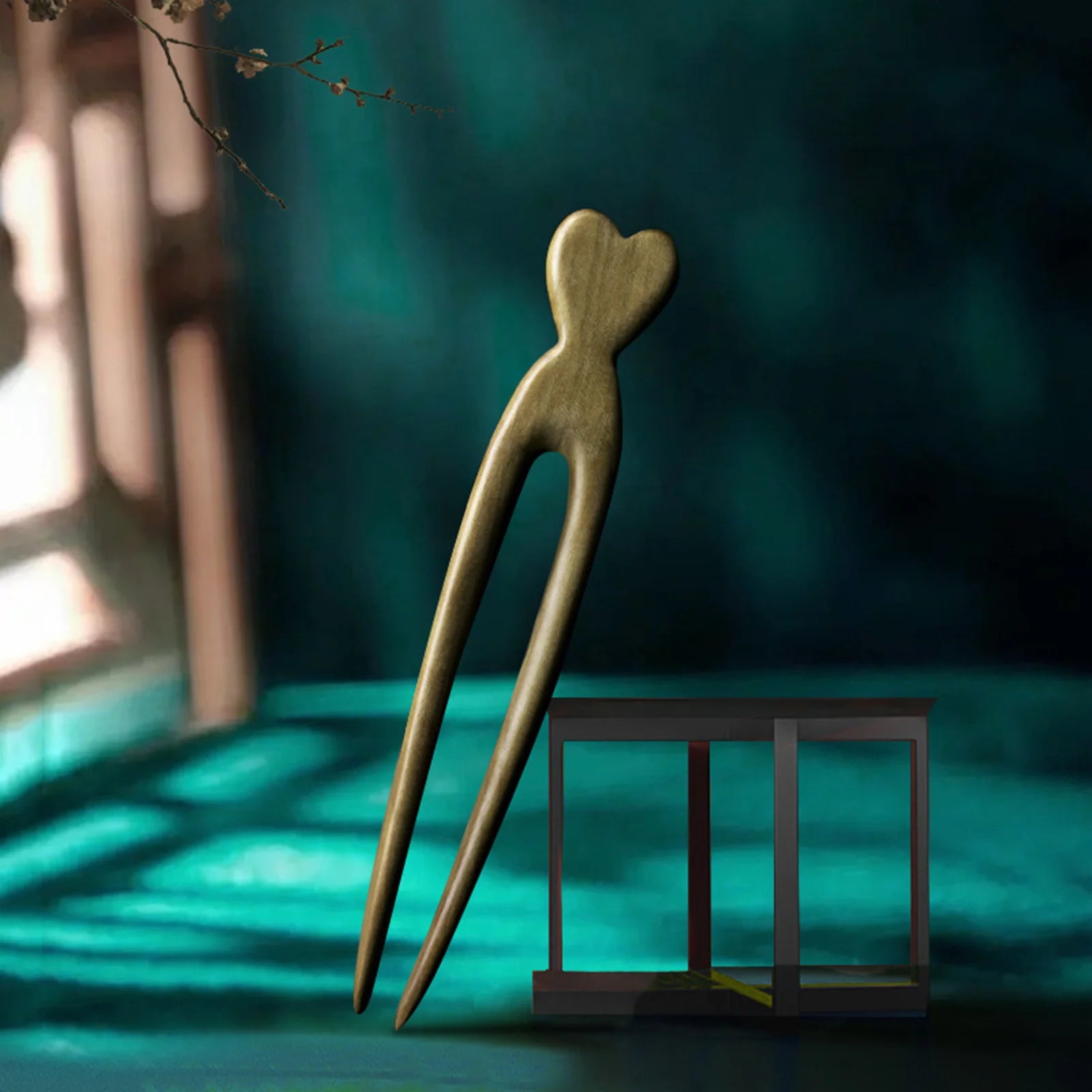 Simple chinese hair sticks wooden u shaped forks for women bun maker hairpins accessories retro fashion headpieces