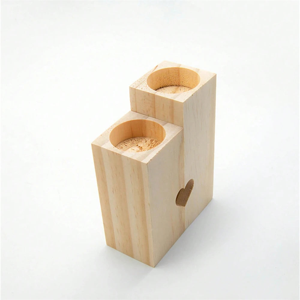1pc tealight candle holder wood holders for table,heart stands home decor romantic decoration - square candlestick