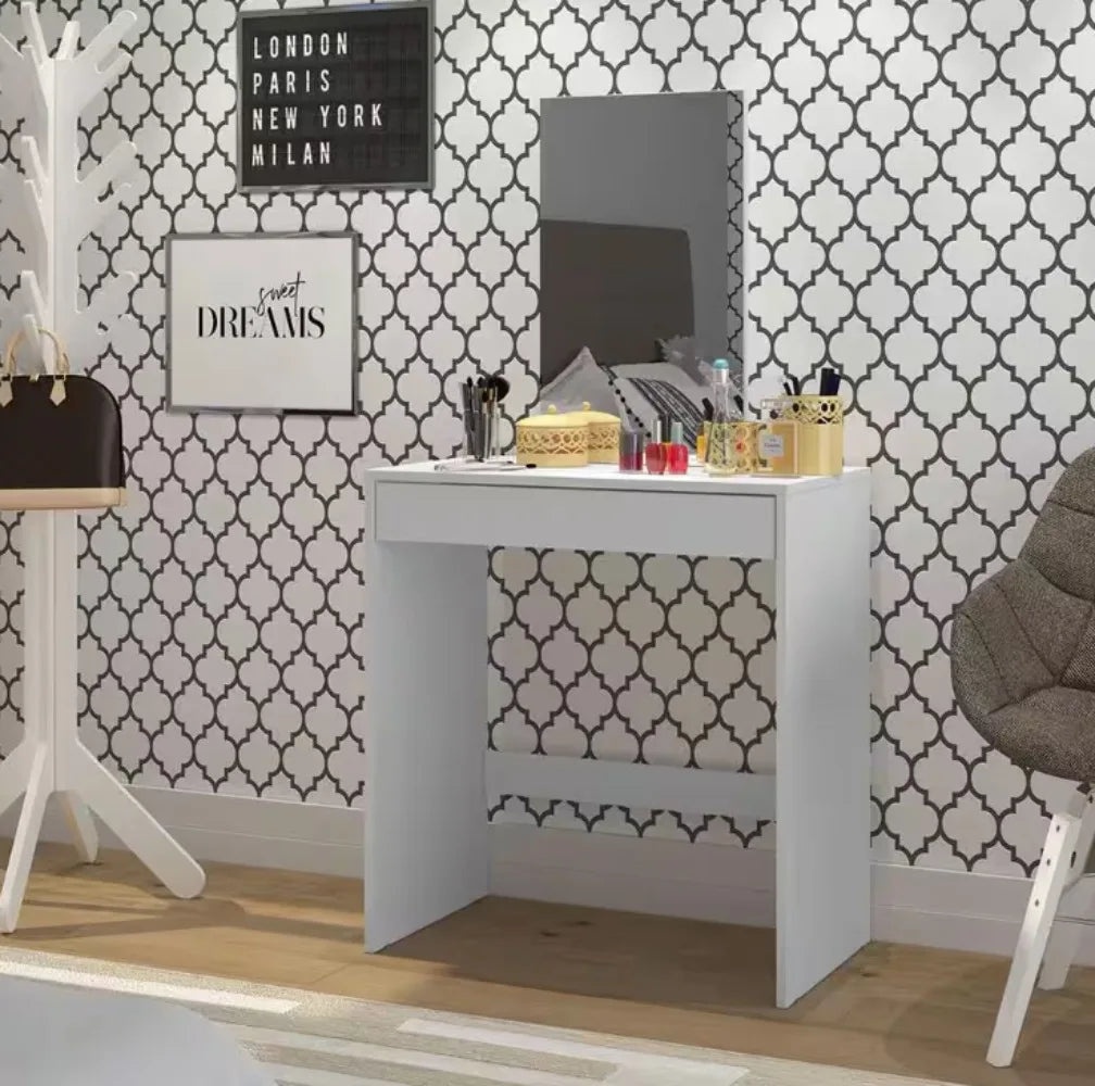 Kansas white makeup vanity with mirror vanity table modern design - united states / white