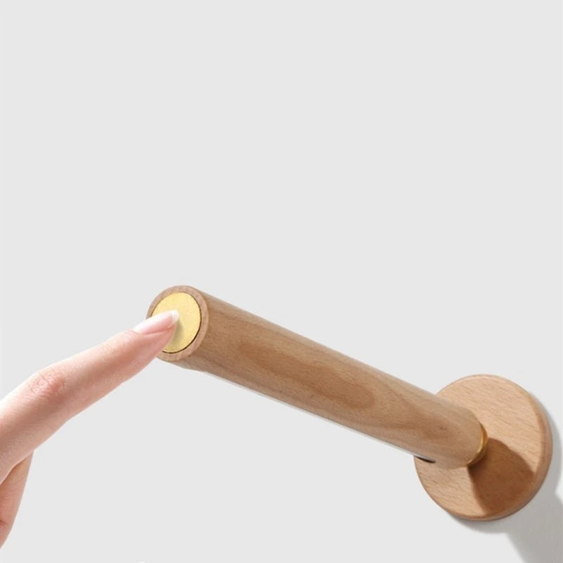 Magnetic wooden rotatable wall lamps 360 degree light for home usb charging touch dimming bedroom led bedside ambient