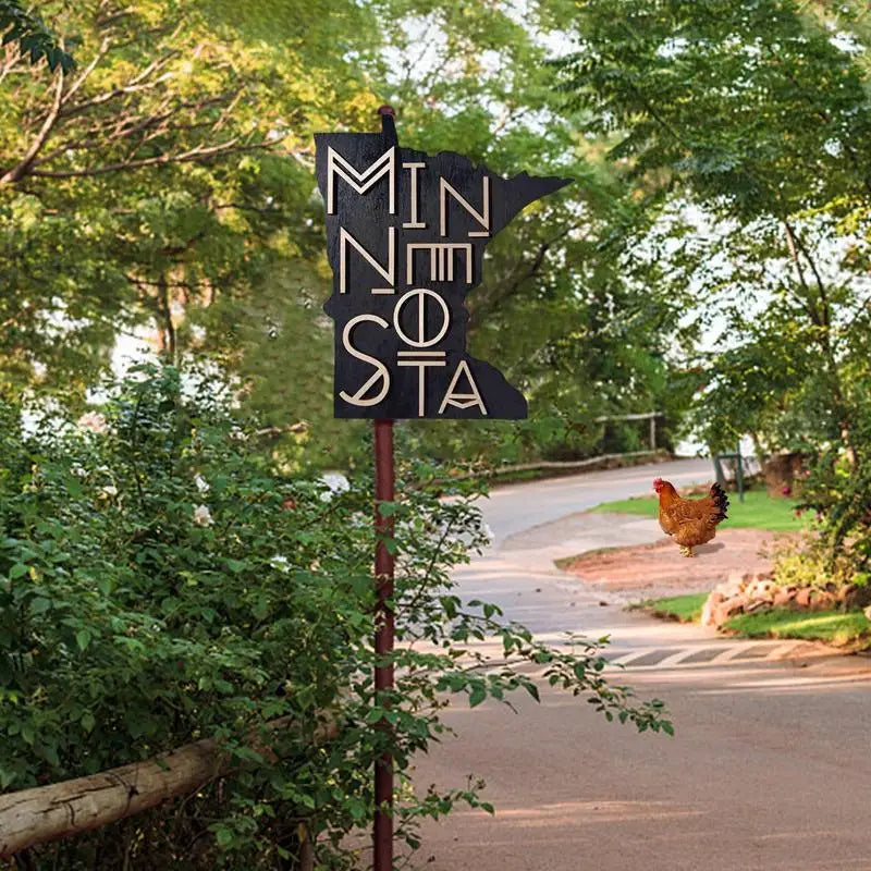 Rustic wood sign map cutout state shaped wall art us decoration pediments 3d ornament for homesick