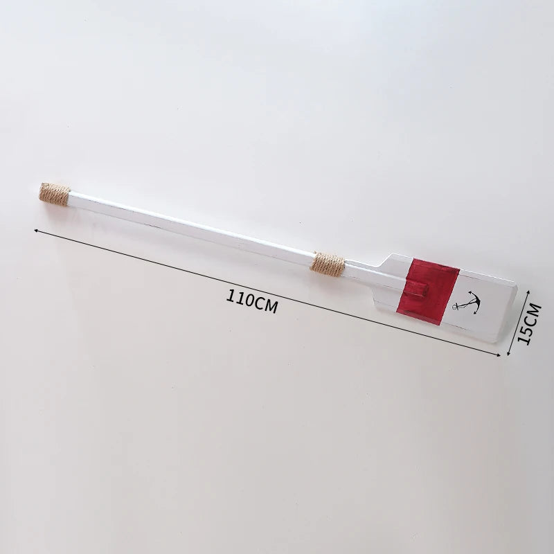 Mediterranean sle decorative boat paddle wall hanging bar vintage wood oar piece window display decor kitchen elf