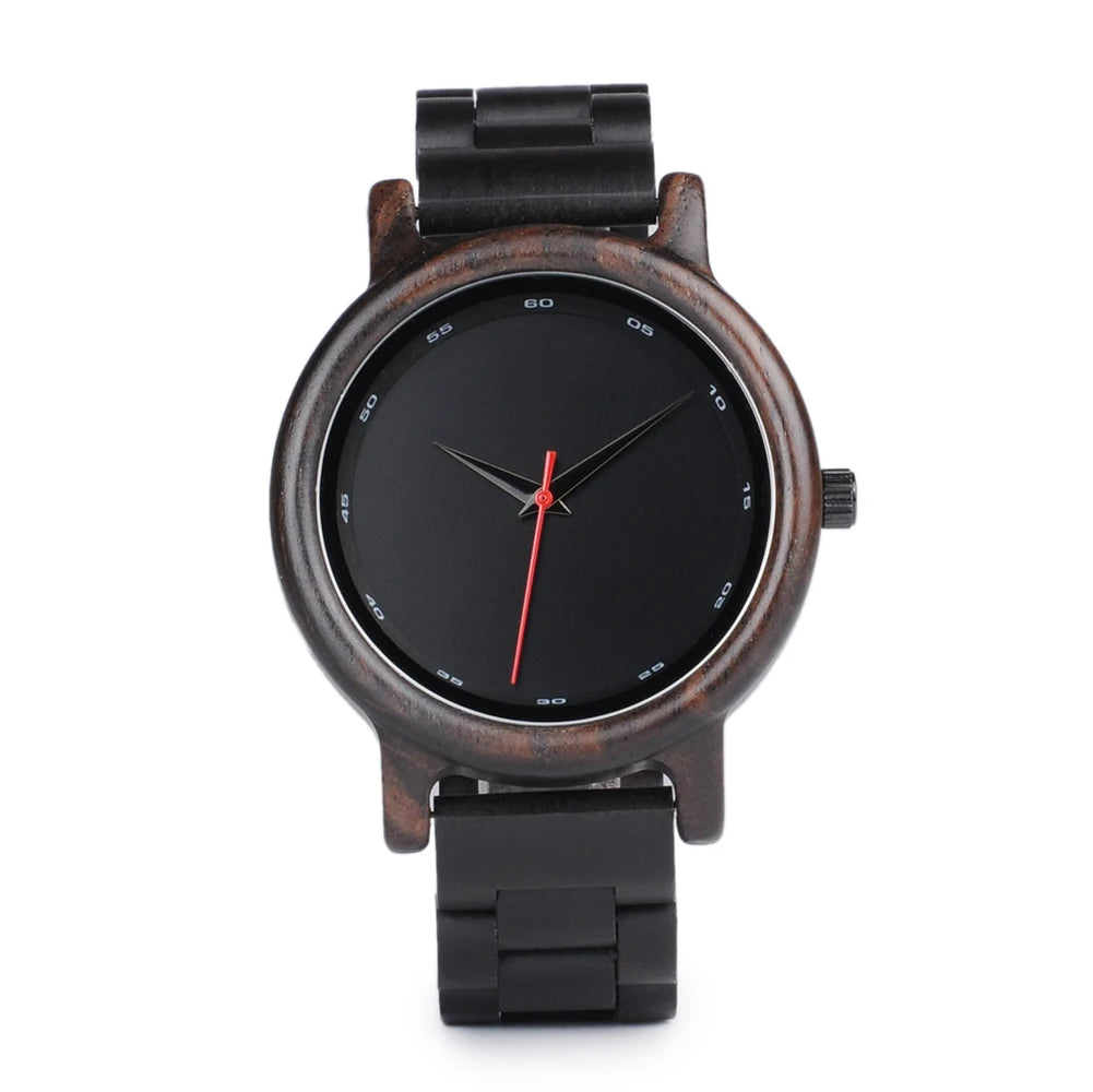 Bobo bird wooden men watch new design fashion women wristwatch luminous hand wood strap alloy clock great gift box