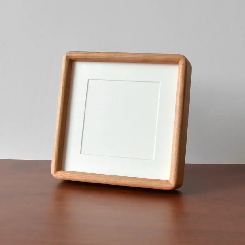 Solid wood picture frame decor honors certificate square high-grade black walnut photo gift 20x20 cm 25x25cm