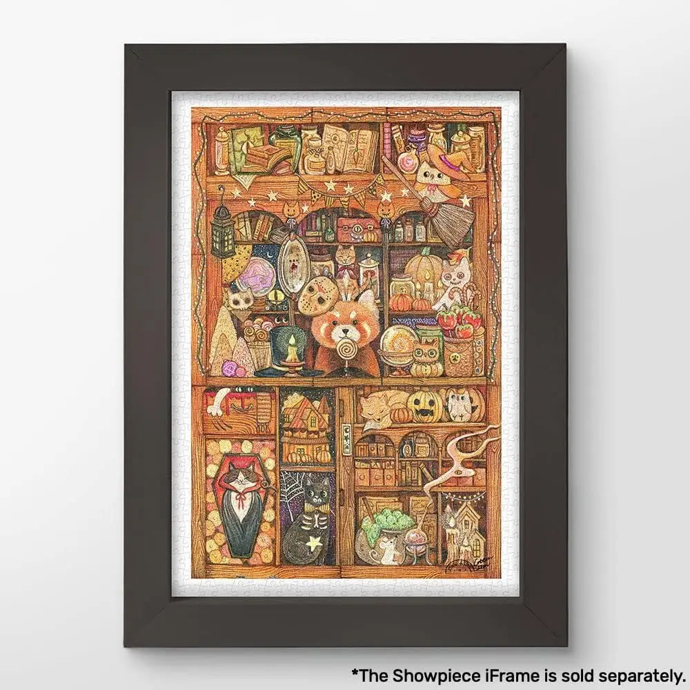 300/500/1000 pcs halloween cabinets jigsaw puzzle wooden for gameroom bedroom livingroom decor birthday holiday gift