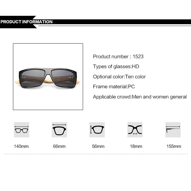 Classic bamboo wood climbing sunglasses brand design men women coating mirror glasses retro shades gafas de sol uv400