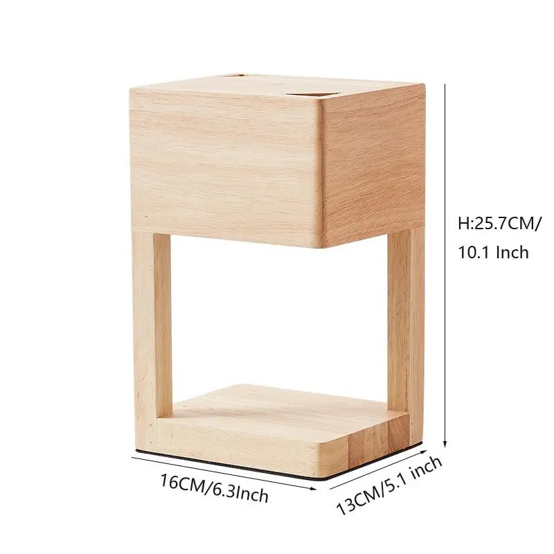 South korean solid wood lamp body electric candle warmer wax melt lamps scented candles for desk table bedroom night