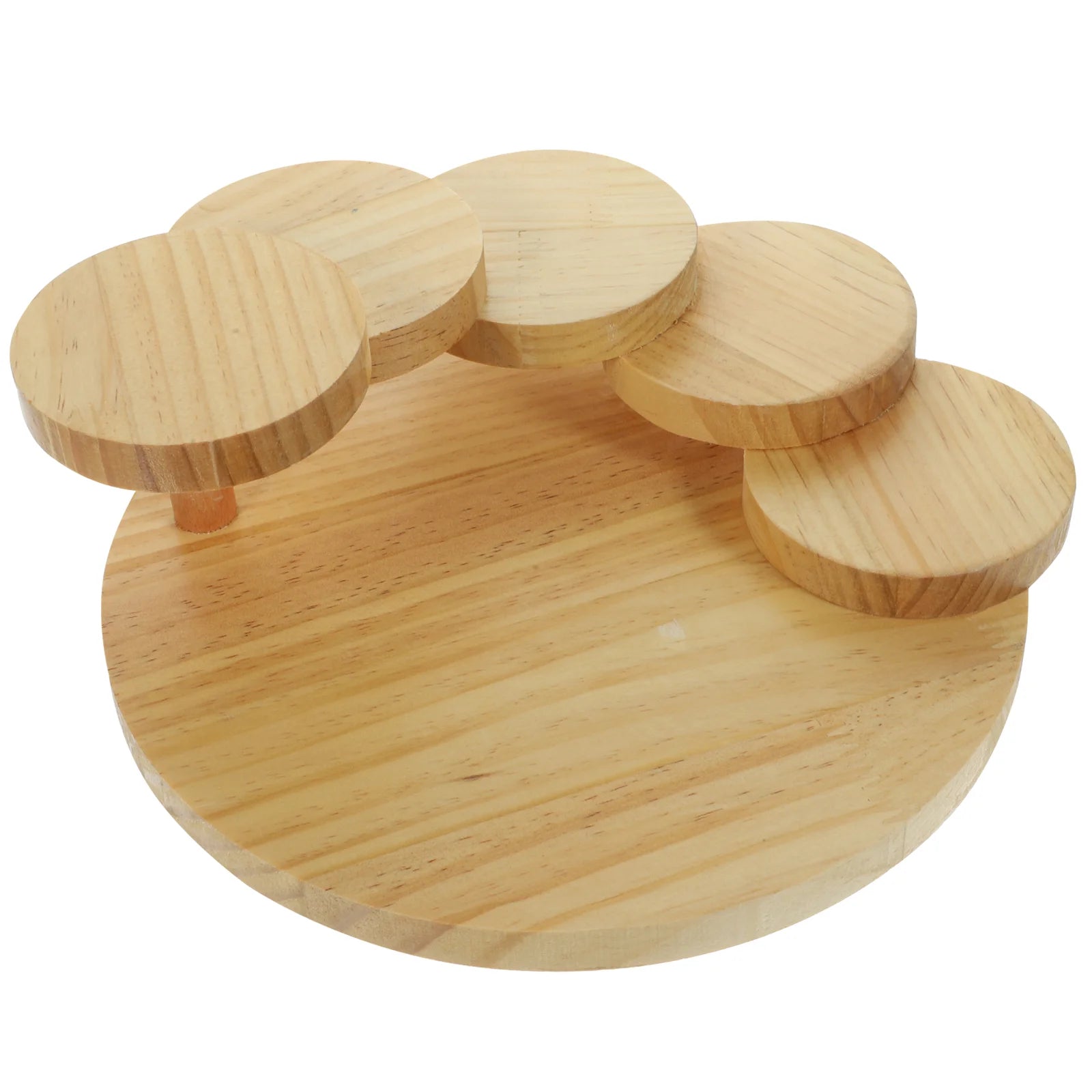 large-capacity-wooden-sushi-tray-rotating-step-stair-japanese-restaurant-bowls-plates-trays-sashimi-platter-home-decor-wooden