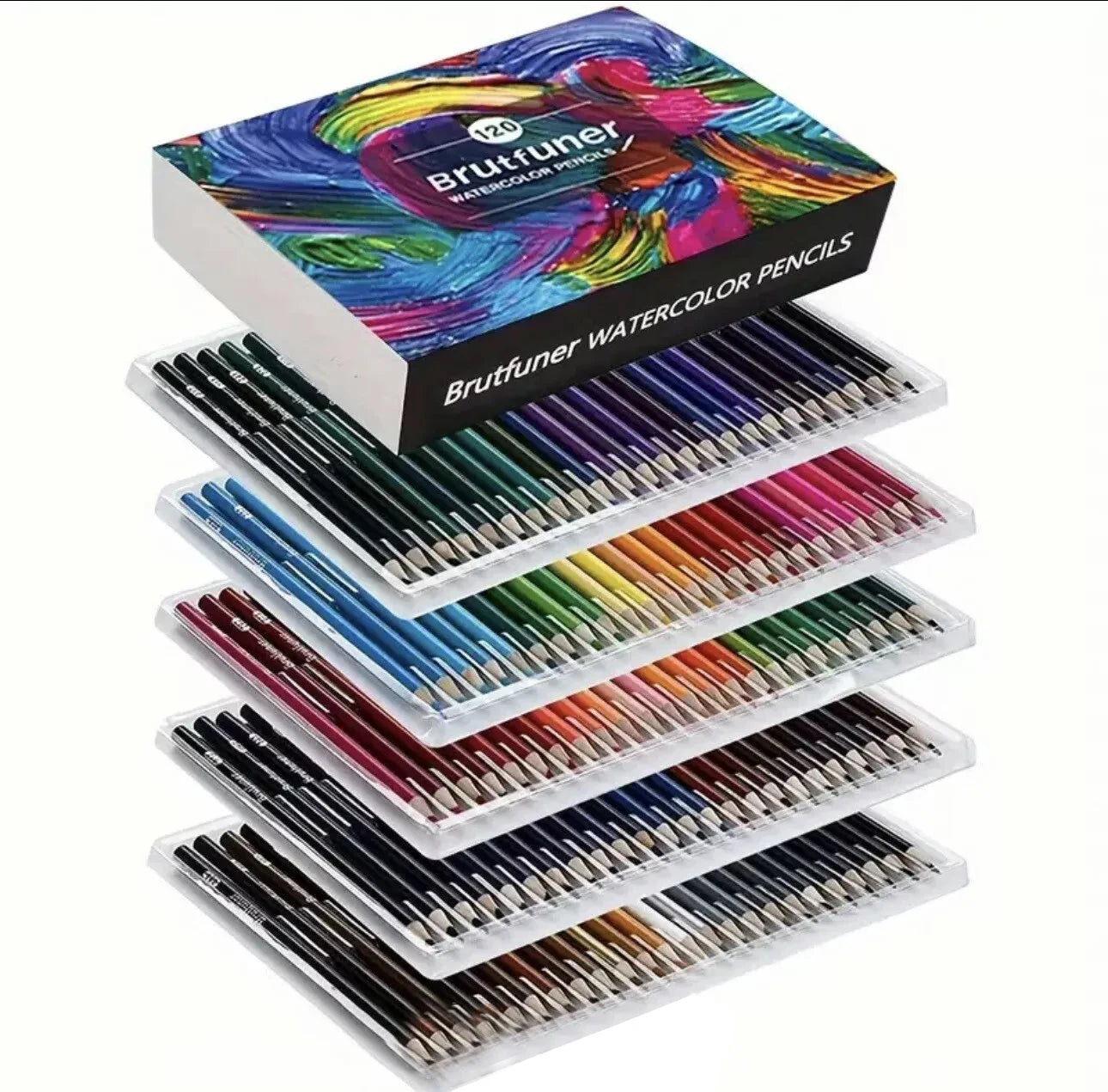 120 watercolor pencils beautiful blending effects with wet or dry ideal for coloring book - water soluble adults