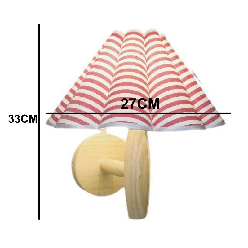 Log color wood wall lamp petal entrance corridor balcony aisle atmosphere night light bedroom bedside decorative