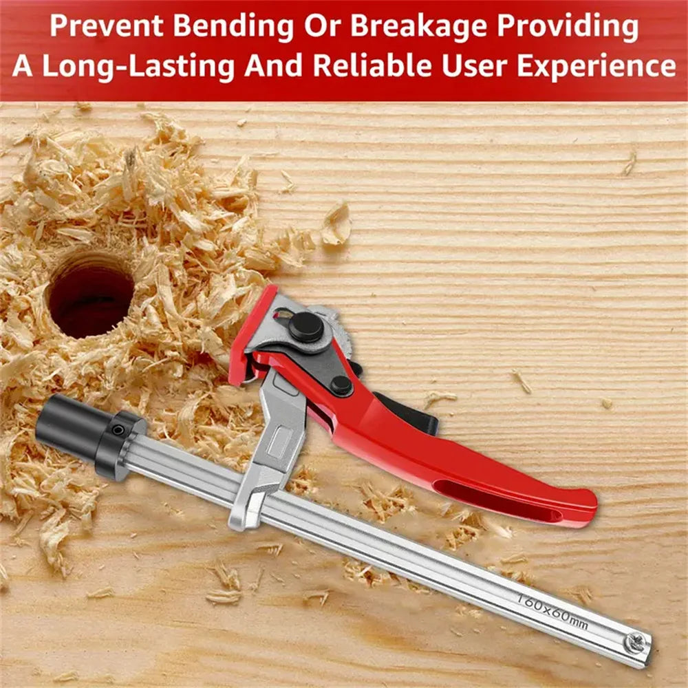 Enjoywood 19mm/20mm woodworking workbench fixing clips mft table quick ratchet bench dog hold down clamp clip 160*60mm