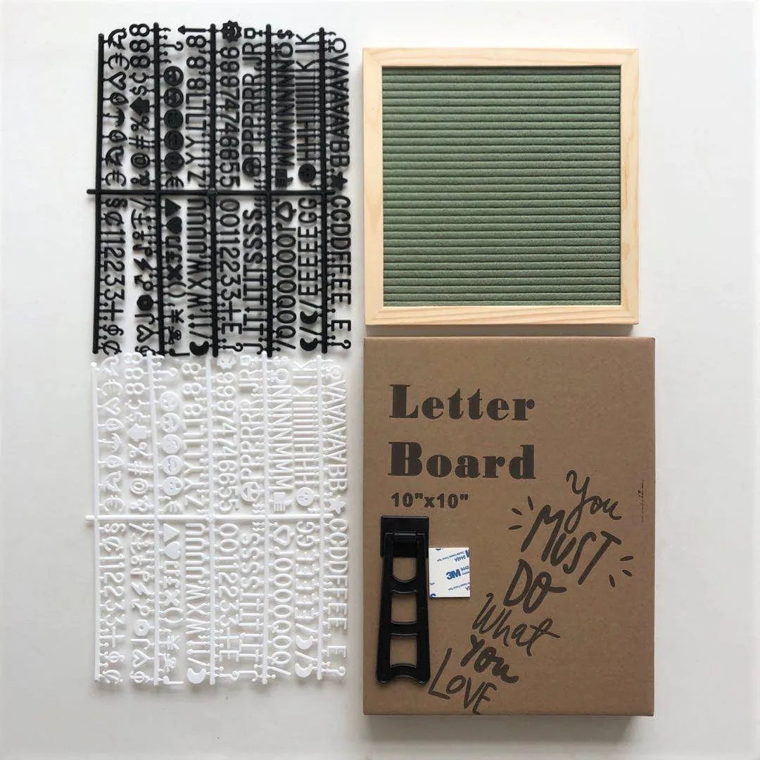 10*10 felt letter decorative boards wood message board birthday party letterboard 460 letters photo frame with bracket