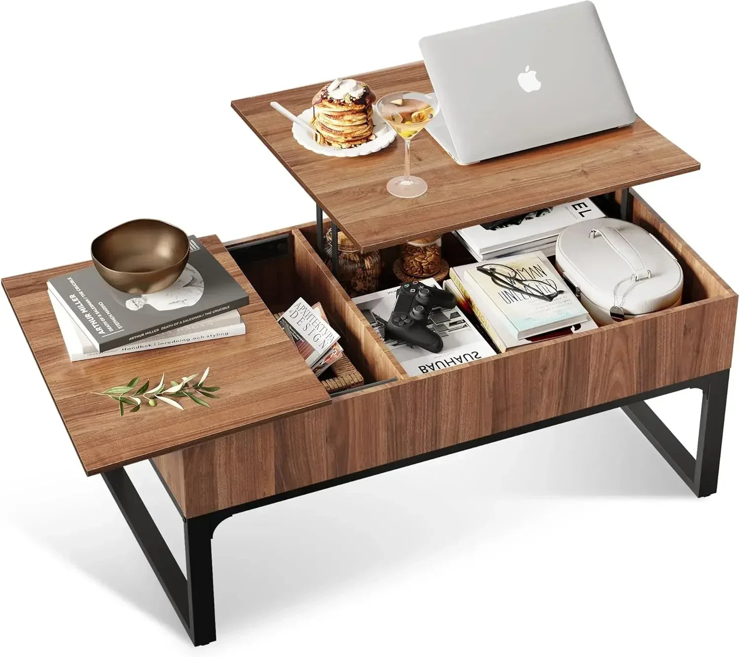 Xmsj.lift top coffee table with storage lifting & sliding wood - united states