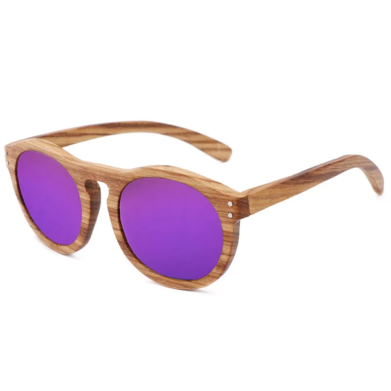 2023 new 100% real zebra wood sun glasses women round wooden sunglasses uv400 fashion sunglass sport driving oculos