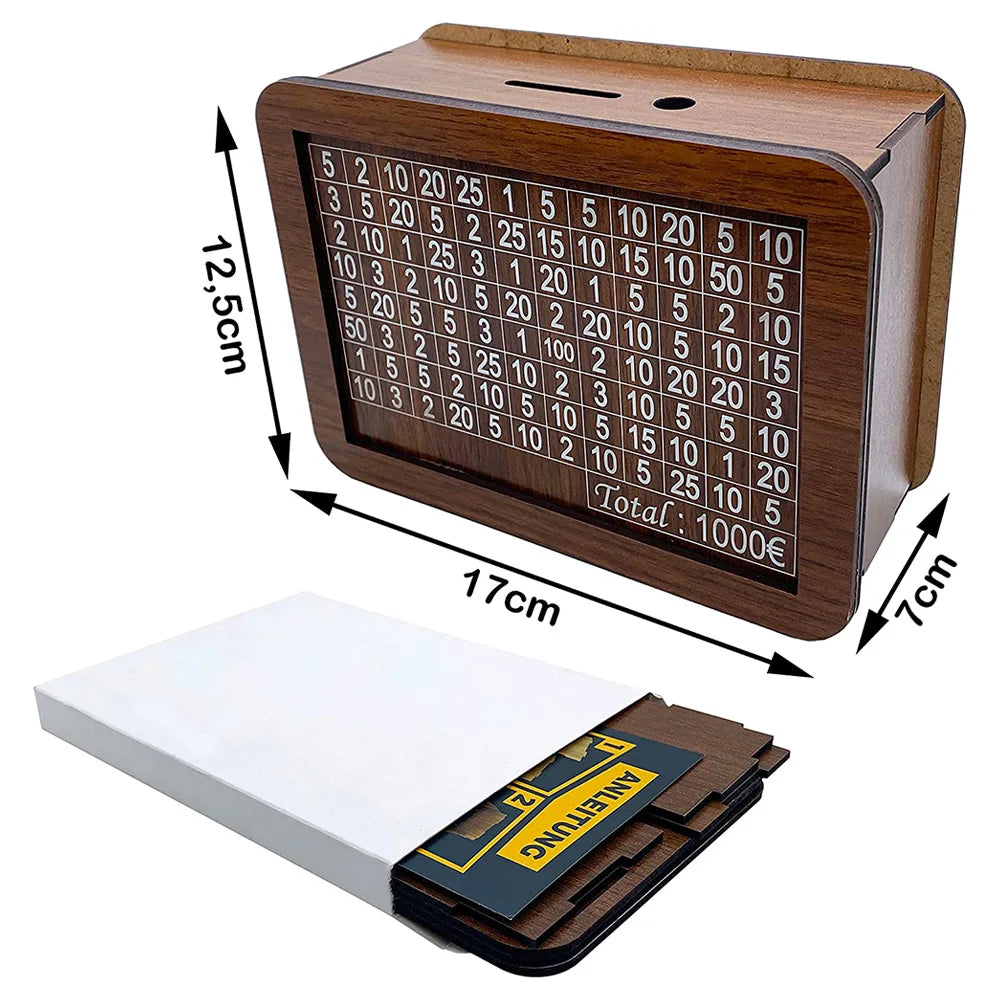 Wooden home decoration countertop piggy bank handcrafted money box savings jar 17x12.5x7cm handmade wood crafts