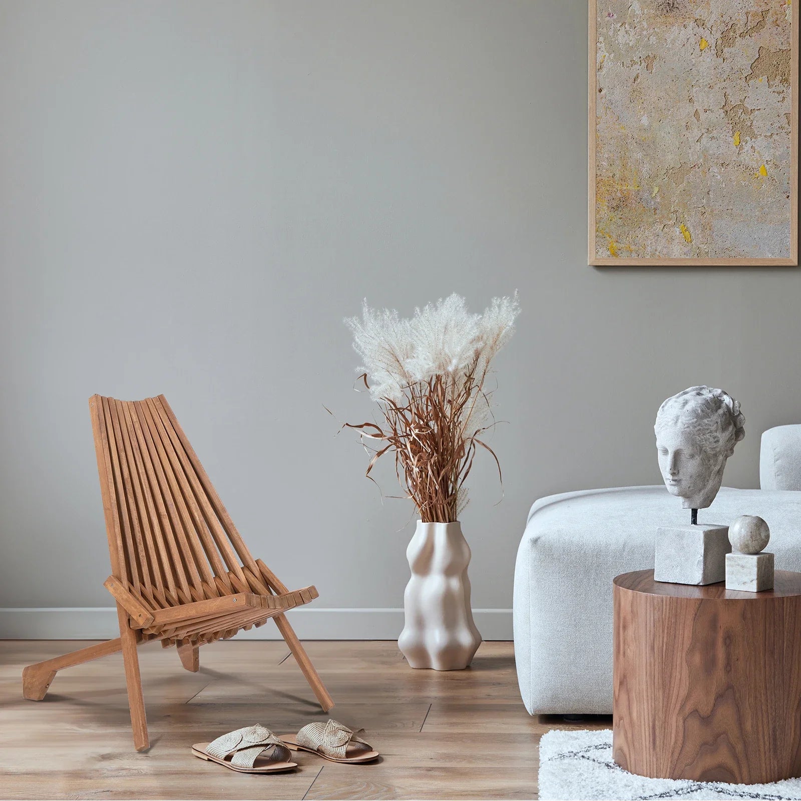 Wood folding chair for outdoor low profile acacia lounge balcony porch backyard patio lawn garden