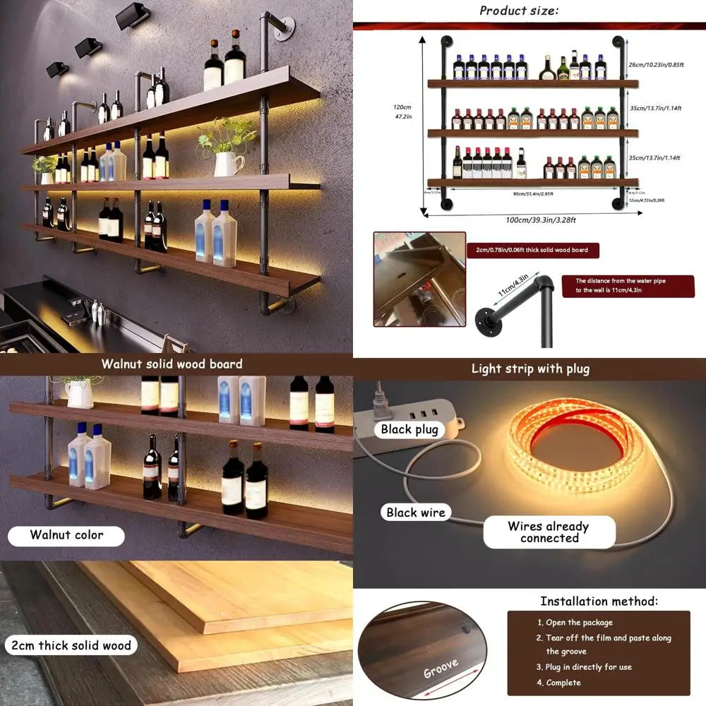 large-3-tier-wall-mounted-solid-wood-wine-rack-with-led-lighting-for-liquor-bottle-display-and-storage