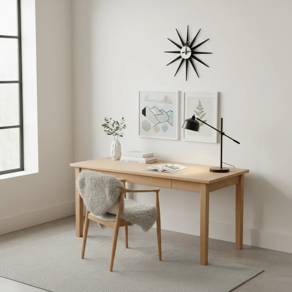 48cm sunburst atomic wooden wall clock mid century multi color handmade antique modern star for bedroom living room