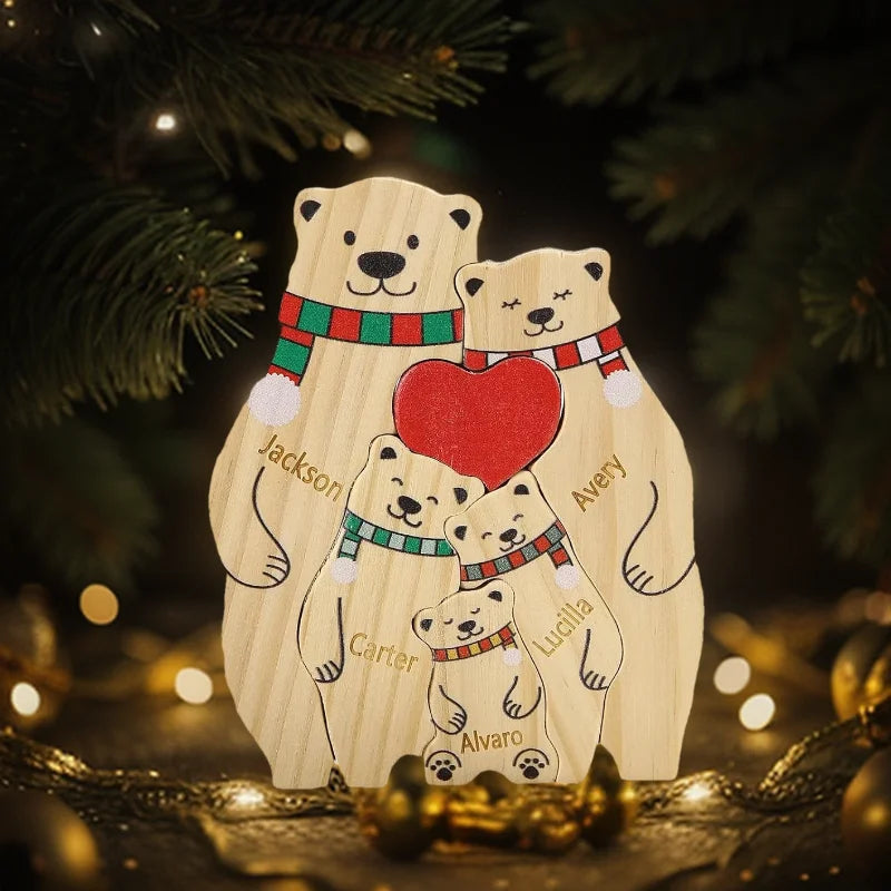 name-personalized-custom-mothers-birthday-gift-family-names-sculpture-wood-puzzle-bear-family-heart-puzzles-home-decoration