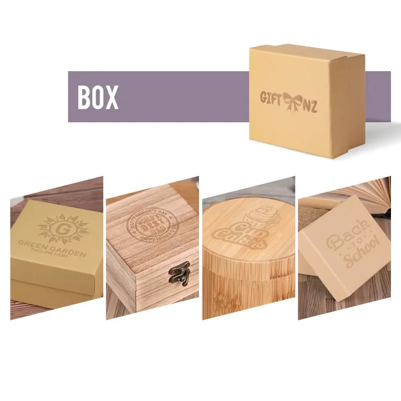 Logo/words/text engraved customize payment link - box logo / yes