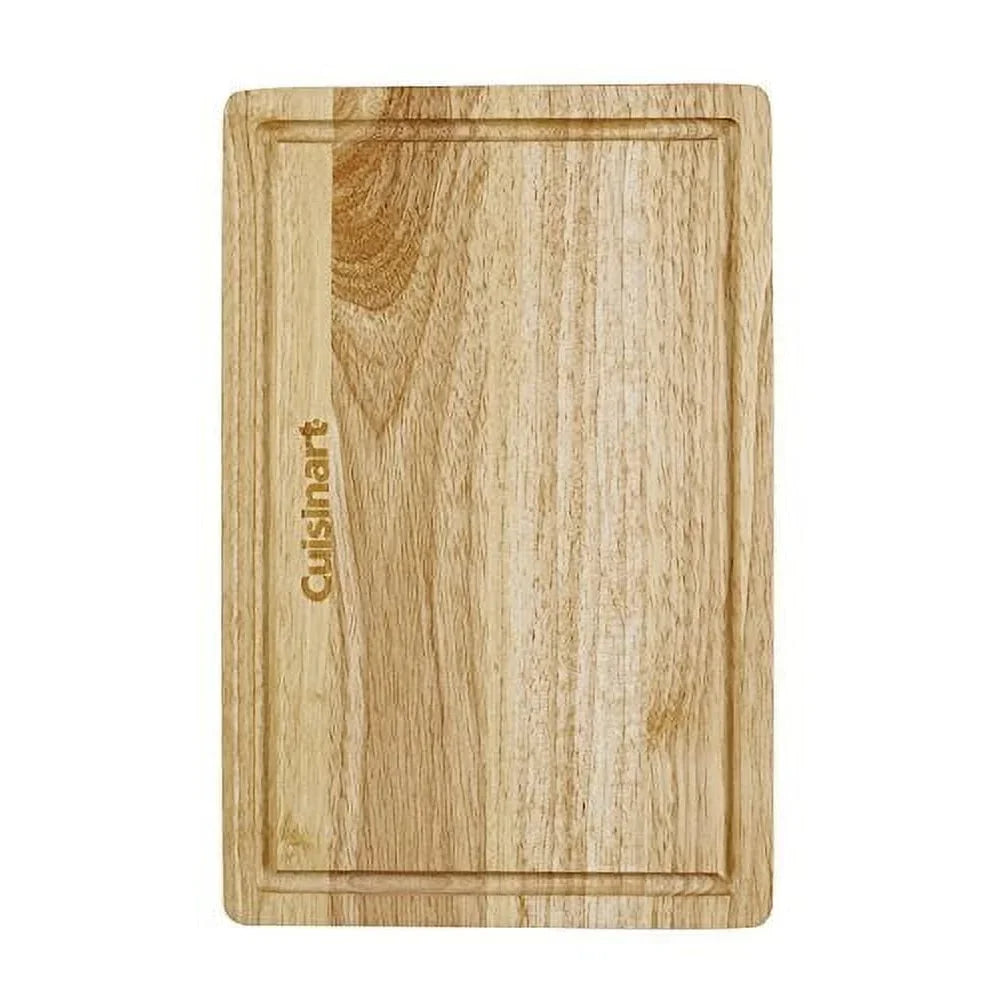 12.5 inch rubberwood cutting board durable wooden chopping kitchen utility versatile serving rectangular hardwood
