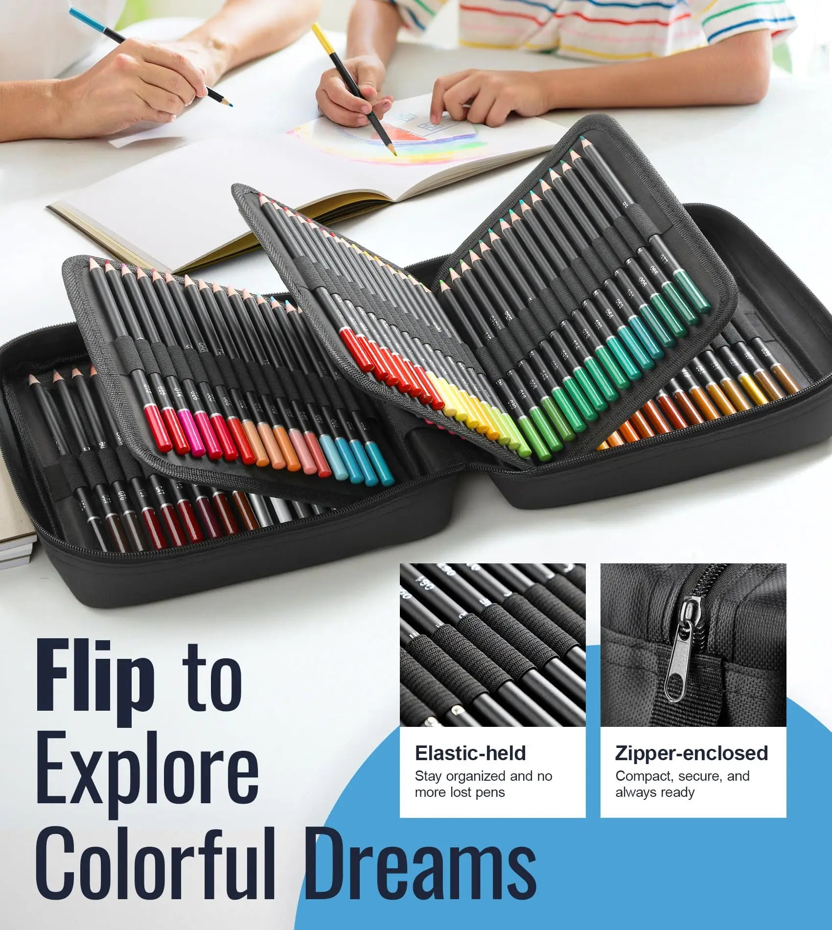 120 colored pencils professional vibrant artists coloring for drawing sketching blending shading soft core oil based