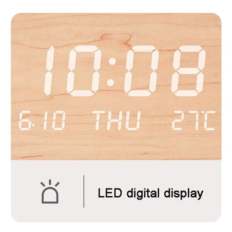 Solid wood led wall clock creative clocks living room home bedroom silent nordic style fashion luxury - style 2 / 195 x
