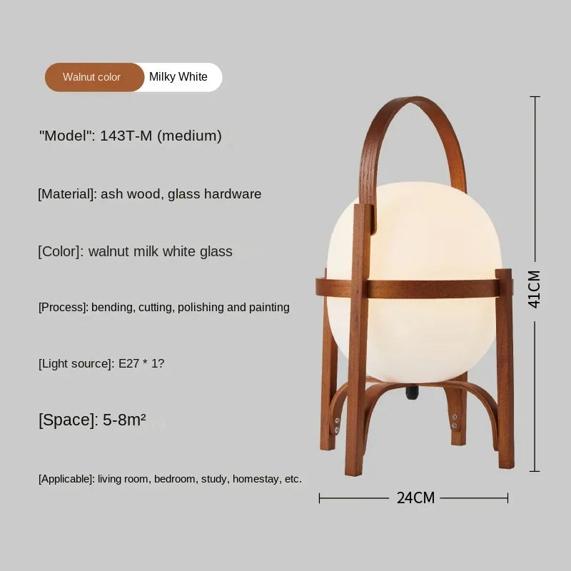 Cole cestita floor lamp art modern simple led wood light living room study bedroom bedside home restaurant decoration