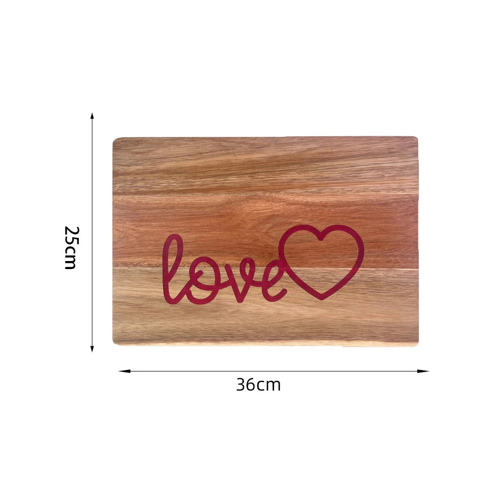 Acacia wood cutting board with resin wave & sea epoxy ocean pan for kitchen meal prep serving tray cheese cutting - g