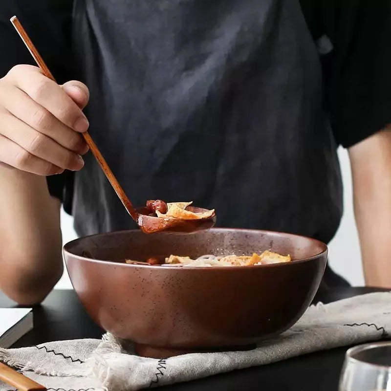 Japanese wooden spoon 1/3/5/10 set korean cutlery spoons for eat kitchen utensils accessories