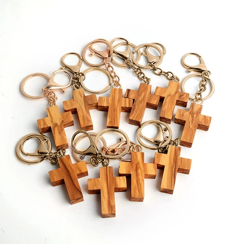 wood-cross-pendants-wood-cross-keychains-wood-cross-keyring-hanging-ornaments-olive-wood-keychain-gift-for-men-women
