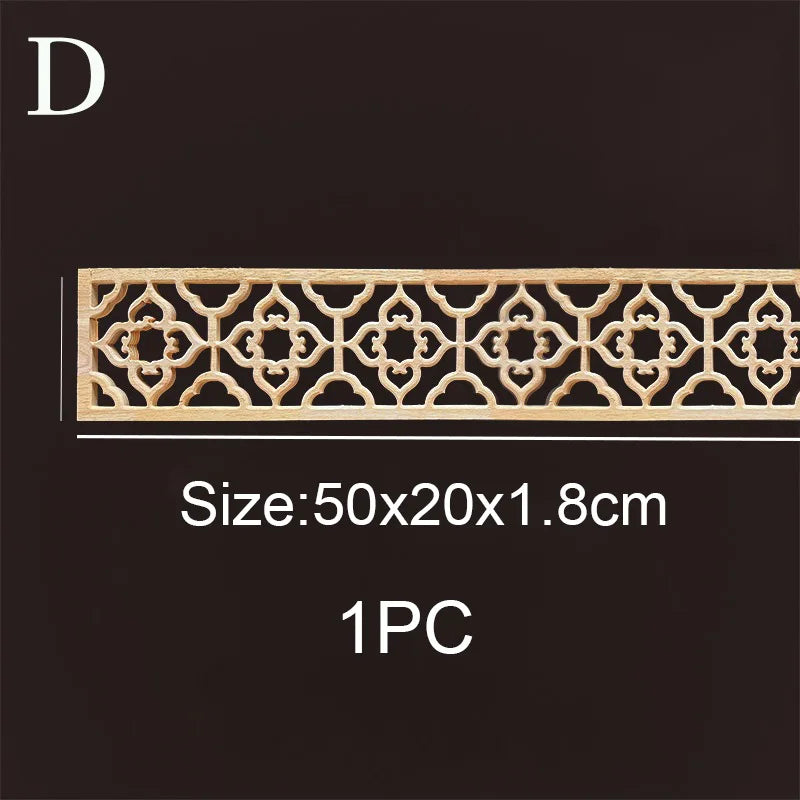 Decorative wood molding wood carved corner onlay applique frame cabinet home decor figurines wall art furniture