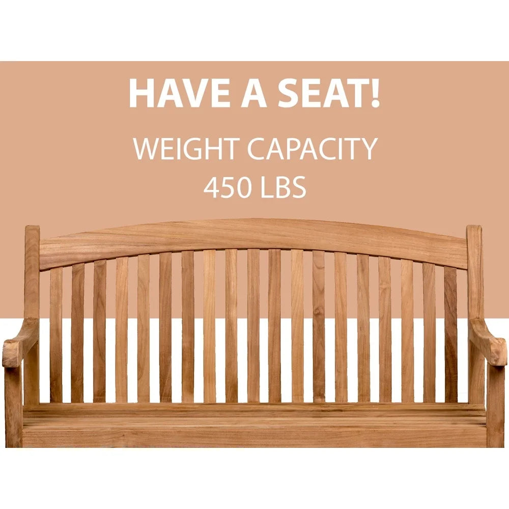 High quality 100% fsc teak wood patio bench outdoor indoor use comfortable durable elegant design lightweight storage