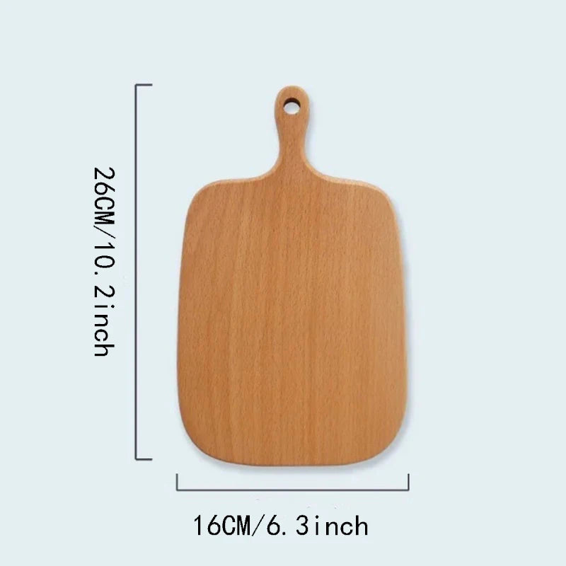 Custom mini high quality kitchen wooden chopping tray blocks cutting board pizza bread fruit sushi hangable tool