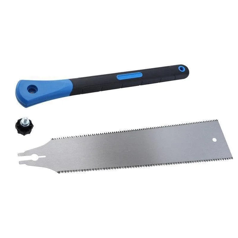 Double edged hand saw 32cm/12.5” japanese ryoba pull flexible flush cut for fine and coarse cutting woodworking