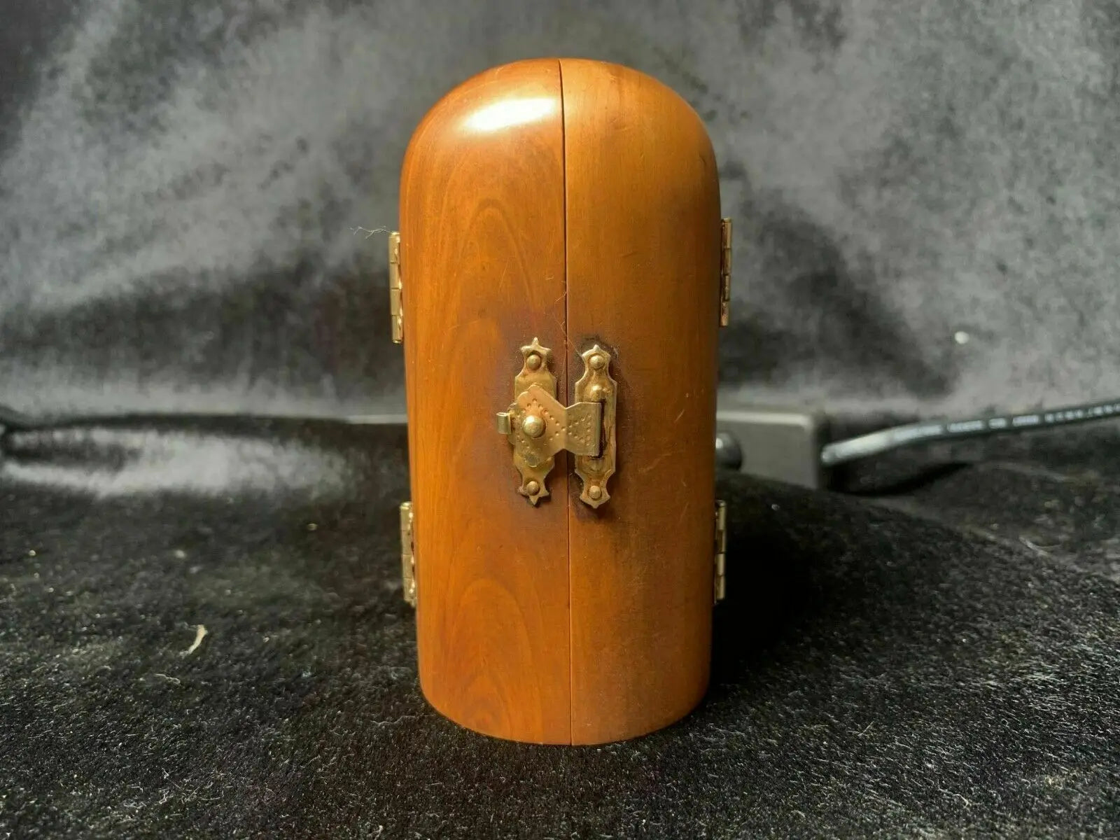 Vintage japanese netsuke old boxwood carved three open buddha box statue antique wood sculpture traditional artwork