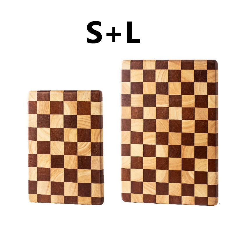 Wxcoo cutting board solid wood household tray mosaic boards wooden chopping blocks kitchenware - s l