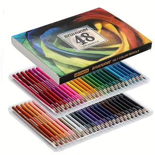 48/72/120/180 brutfuner oil color pencils pencil set watercolor drawing colored wood colour coloured pencils - 48