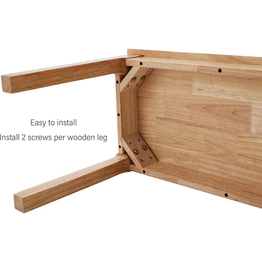 100 solid oak wood bench entryway midcentury end of bed outdoor rustic home decor furniture tural wooden slab - united